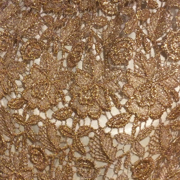 Stunning Gold & Black Metallic Lace Milly Cocktail Dress ✨Perfect for New Years! - Picture 4 of 4